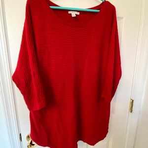 Isaac Mizhari red tunic sweater size L